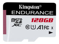 Kingston High Endurance - Carte mémoire flash - 128 Go - A1 / UHS-I U1 / Class10 - microSDXC UHS-I