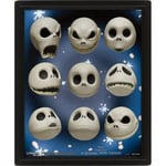 PCmerch Nightmare Before Christmas - 3D poster med ram