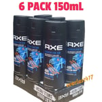 Axe Anarchy For Him 48 Hour Non Stop Fresh Deodorant Body Spray, 150mL, 6 PACK