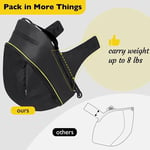 Waterproof Diaper Bag Black Mom Backpack Portable Storage Case  Doona Stroller