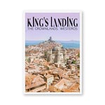Li han shop Game Of Thrones Travel Poster Canvas Prints Great Winter The King'S Landing Dragonstone Obtained Painting Home Decoration Gt557 40X60Cm Without Frame