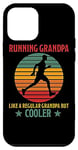 Coque pour iPhone 12 mini Running Grandpa Cooler Citation humoristique Course Opa Jogging