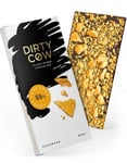 Dirty Cow Honey Come Home - Håndlaget Plantebasert Vegansk Sjokolade med Honningkake 80 gram