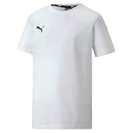 PUMA Boys, teamGOAL 23 Casuals Tee Jr T-shirt, Weiß, 164