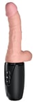 Gode Réaliste Vibrant Va et Vient Chauffant Fucking Machine à Sexe Sexuelle USB