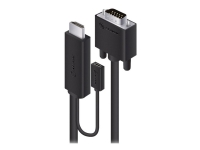 ALOGIC SmartConnect Series - Videokabel - HDMI, Mikro-USB typ B (endast ström) till HD-15 (VGA) hane - 2 m - svart - USB-ström, stöd för 1080p