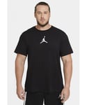 Nike Air Jordan Jumpman Mens Crew T Shirt in Black Jersey - Size Large