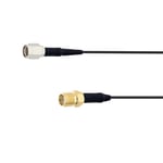 Times Microwave Systems LMR-100 RP-SMA hona till RP-SMA hane fönstergenomföring 40cm