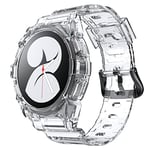 System-S Coque et bracelet en TPU pour Samsung Galaxy Watch 5 4 4 Transparent 40 mm, Transparent, Eine Grösse
