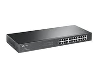 TP-Link 24-Port Unmanaged Gigabit Ethernet Switch, Steel Case, 19-inch Rack-Mount(TL-SG1024)