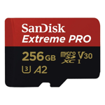 SanDisk Extreme Pro Micro/SDXC 256GB hukommelseskort