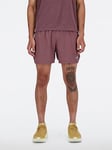 New Balance Mens Running Rc Seamless Shorts 5 Inch - Brown, Brown, Size L, Men