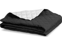 Piruu Dubbelsidigt Quiltat Sängöverkast Vitt Och Svart 200X220 Cm Medicline