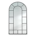 CASA Chic Miroir Mural élégant, Miroir sur Toute la Longueur 86x46 cm, Miroir sur Pied Grand & Long, Grand Miroir sur Pied en Aluminium pour Chambre & Dressing, Grand Miroir sur Pied Pleine Longueur