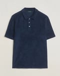 Zanone Terry Cotton Polo Navy