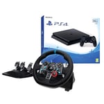 Sony PlayStation 4 Slim 500 Go avec Logitech G29 Driving Force Volant de Course avec Pédales