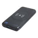 Magnetisk powerbank med display, USB+USB-C, PD, 10 000 mAh, 10W