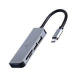 USB Hubb - USB-C till 1xUSB 3.1 2xUSB 2.0 + Minneskortläsare