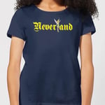 Disney Peter Pan Tinkerbell Neverland Women's T-Shirt - Navy - XL