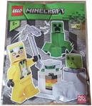 Minecraft LEGO Foil Pack 662302 Cave Explorer Creeper and Slime Minifigure Rare