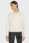 Nike Women’s Icon Clash Fleece AOP Sweatshirt (Cream) - Small - New ~ CZ1868 104