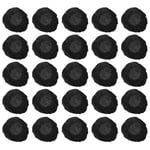Hemobllo 100pcs Headsets Ear Cover Fabric Stretchable Washable Headphone Pad Sleeve Earcup Protectors for Aviation Racing Gym Training Gaming Headsets(Black)