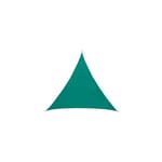 Voile d ombrage triangulaire Curacao émeraude 4x4x4m en polyester - Hespéride - Émeraude