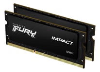 Kingston 16GB 1866MHz DDR3L RAM-minnen CL11 SODIMM (Set med 2st) 1.35V FURY Impact