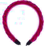 Dazzling Braided Head Band Fuxia