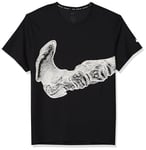 NIKE DV9263-010 M NK DF UV RUN DVN MILER SS GX T-shirt Men's BLACK/PHANTOM/REFLECTIVE SILV Size M