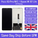 Poco X3 NFC/X3 Pro / Xiaomi Mi 10T Lite LCD Display Screen Touch Digitizer