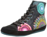 Desigual Womens Sneackers Canela-3 Black High-Tops 38KS119 4 UK, 37 EU, 7.5 US