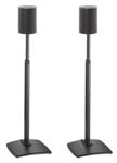 Black SANUS Pair Height-Adjustable Speaker Stands WSSE1A2 For Sonos Era 100