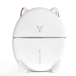 CJJ-DZ Air Purifier Cleaner,200ml Mini Humidifier Usb Portable Essential Aroma Oil Diffuser Cute Colorful Night Light Mist Fogger For Home Car Office,humidifiers for bedroom (Color : White)