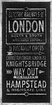 Art Group The Electric Railways of London Barry Goodman Art Print, Paper, Multi-Colour, 50 x 100 x 1.3 cm
