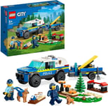 LEGO 60369 City Mobile Police Dog Training Set, SUV Toy Car with Trailer,... 