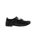 Kickers Childrens Unisex Bridie Flutter T-Bar Kids Black Shoes Leather (archived) - Size UK 7.5 Infant