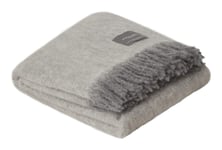 Mohair Blanket - White/Skiffer Melange