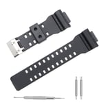 Black PU Replacement Strap Watch Belt For G-Shock GA-110 GA-100 GA-120