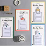 Time Manager Sticky Memo Pad Notepad Paper Message Note Blue