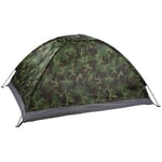 Asixxsix Camouflage Tent, Two Person Tent, One Bedroom Waterproof Outdoor Hiking for Mountaineering Camping