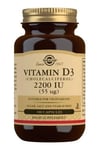 Solgar - Vitamin D3 Choleclaciferol - 55mcg - 100 vcaps (Kort datum 31/5 2025)