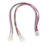 #N/A Premium Case CPU Fan 3/4 Pin Y 2 Way Splitter Adapter Cables 260mm