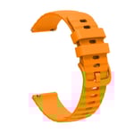 Klockarmband i Silikon Samsung Galaxy Watch 3 45 mm/Gear S3 Classic, Huawei watch GT Runner/GT2 Pro, Huami amazfit GTR 3 Orange 22 mm