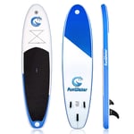 SUPFW01A  funwater inflatable stand up summer paddle board smiley surfing stable waterproof blue