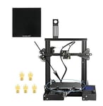 Ender-3 3D Printer DIY Kit Large Print Size Mini Ender 3/Ender-3X Printer 3D Creality 3D Printer Continuation Print Power (Color : Ender 3 n Glass)