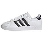 adidas Men's Grand Court 2.0 Sneaker, Ftwr White Core Black Ftwr White, 3.5 UK