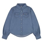 Levi's Kids Lvg full slv western denim shirt Girls Mid Wash