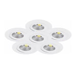 MALMBERGS MD-360 LED-Downlightset 6x6W/2700K/IP44, Malmbergs 9974805