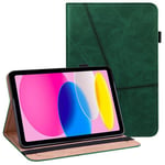 Cazy Coque Compatible avec iPad 2022 (10th Gen) - Business Housse Étui de Protection - Vert